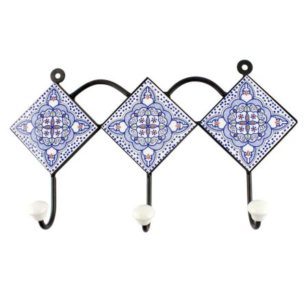 Blue Ceramic Tile Hook  Online